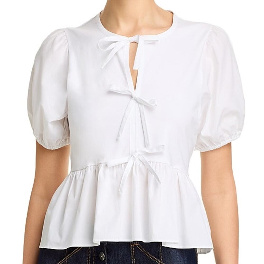 Cinq a Sept Mare Top White Women's Size X-Small New With Tags Condition